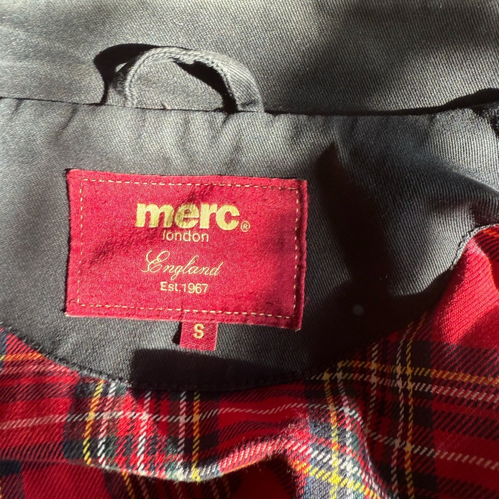Harrington Bomber Jacket with Red Plaid Lining - Picture 6 of 8
